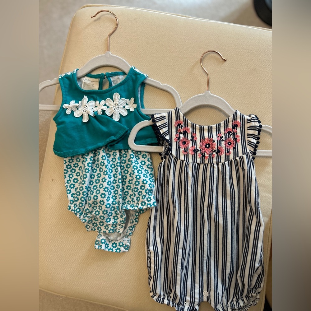 Floral Baby Romper Set